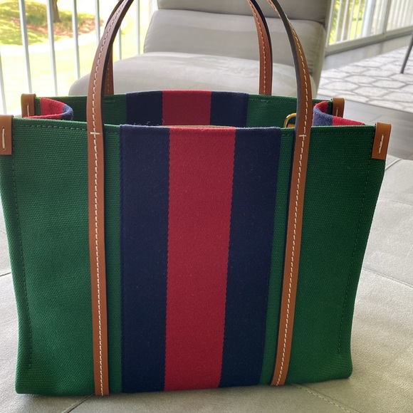 GUCCI Interlocking GG Web Canvas Tote - Picture 8 of 16